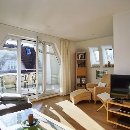 Hafennahe Maisonette-wohnung Mit Meerblick, Balkon - Hafenhaeuser 03 Apartment Breege